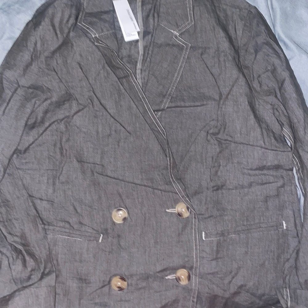 James perse lightweight gray blazer type jacket